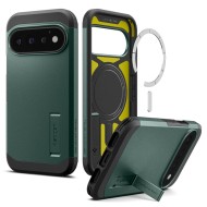Удароустойчив, твърд кейс с MagSafe за Google Pixel 11 Pro от Spigen Tough Armor Mag - Abyss Green