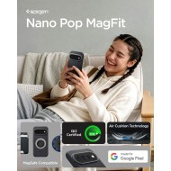 Удароустойчив кейс с MagSafe за Google Pixel 11 Pro от Spigen Nano Pop - Black Sesame