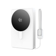 TECH-PROTECT PB40 LIFEMAG MAGSAFE POWER BANK 10000MAH 25W QI2.2 WHITE/SILVER