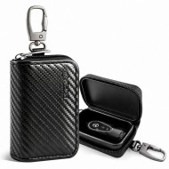 KLATKA FARADAYA TECH-PROTECT KLR300 POUCH KEYLESS RFID SIGNAL BLOCKER CASE CARBON