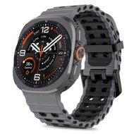 Силиконова каишка за Samsung Galaxy Watch Ultra 1 / 2 / 2024-2026 (47mm) от Tech-Protect IconBand Pro - Grey / Black