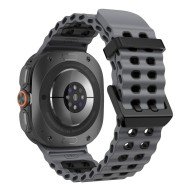 Силиконова каишка за Samsung Galaxy Watch Ultra 1 / 2 / 2024-2026 (47mm) от Tech-Protect IconBand Pro - Grey / Black