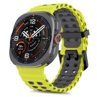 Силиконова каишка за Samsung Galaxy Watch Ultra 1 / 2 / 2024-2026 (47mm) от Tech-Protect IconBand Pro - Lime / Black 