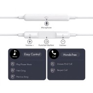 TECH-PROTECT ULTRABOOST MINI JACK EARPHONE CORE G4 WHITE
