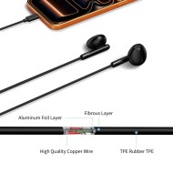 TECH-PROTECT ULTRABOOST MINI JACK EARPHONE CORE G4 BLACK
