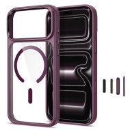 Твърд кейс с MagSafe пръстен за IPhone 17 Pro Max / 18 Pro Max от Tech-Protect MagMat - Dark Cherry