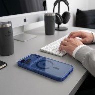 Твърд кейс с MagSafe пръстен за IPhone 17 Pro Max / 18 Pro Max от Tech-Protect MagMat  - Deep Blue