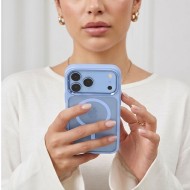 Твърд кейс с MagSafe пръстен за IPhone 17 Pro Max / 18 Pro Max от Tech-Protect MagMat  - Light Blue