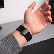 Найлонова каишка за Samsung Galaxy Watch 8 / 9 / Classic (40 / 44 / 46 mm) от Tech-Protect Nylonmag - Black