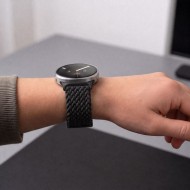 Найлонова каишка за Samsung Galaxy Watch 8 / 9 / Classic (40 / 44 / 46 mm) от Tech-Protect Nylonmag - Black