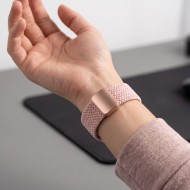 Найлонова каишка за Samsung Galaxy Watch 8 / 9 / Classic (40 / 44 / 46 mm) от Tech-Protect Nylonmag - Dusty Rose