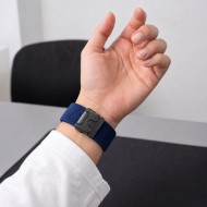 Найлонова каишка за Samsung Galaxy Watch 8 / 9 / Classic (40 / 44 / 46 mm) от Tech Protect Nylon Claps - Navy Blue