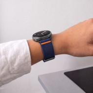Найлонова каишка за Samsung Galaxy Watch 8 / 9 / Classic (40 / 44 / 46 mm) от Tech Protect Nylon Claps - Navy Blue