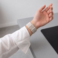 Найлонова каишка за Samsung Galaxy Watch 8 / 9 / Classic (40 / 44 / 46 mm) от Tech Protect Nylon Claps - Starlight