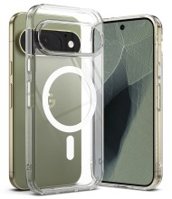 Удароустойчив твърд кейс с MagSafe за Google Pixel 11 Pro от Ringke Fusion Magnetic - Clear