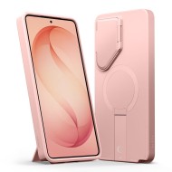 Удароустойчив кейс с MagSafe и капак на камерата за Samsung Galaxy S26 Ultra от Tech Protect Kevlar Aura - Pink