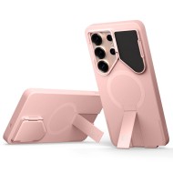 Удароустойчив кейс с MagSafe и капак на камерата за Samsung Galaxy S26 Ultra от Tech Protect Kevlar Aura - Pink