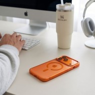TECH-PROTECT MAGMAT MAGSAFE CC IPHONE 17 PRO / 18 PRO COSMIC ORANGE/CLEAR