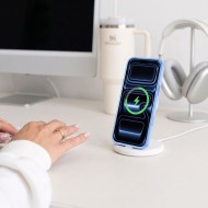 TECH-PROTECT MAGPEAK MAGSAFE CC IPHONE 17 PRO / 18 PRO MATTE LIGHT BLUE
