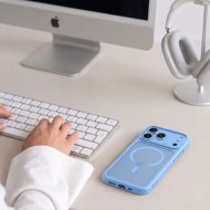 TECH-PROTECT MAGPEAK MAGSAFE CC IPHONE 17 PRO / 18 PRO MATTE LIGHT BLUE