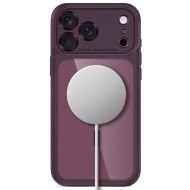 TECH-PROTECT MAGPEAK MAGSAFE CC IPHONE 17 PRO MAX / 18 PRO MAX DARK CHERRY/CLEAR