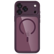TECH-PROTECT MAGPEAK MAGSAFE CC IPHONE 17 PRO MAX / 18 PRO MAX DARK CHERRY/CLEAR