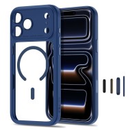 TECH-PROTECT MAGPEAK MAGSAFE CC IPHONE 17 PRO MAX / 18 PRO MAX DEEP BLUE/CLEAR