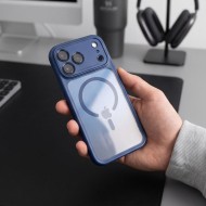 TECH-PROTECT MAGPEAK MAGSAFE CC IPHONE 17 PRO MAX / 18 PRO MAX DEEP BLUE/CLEAR