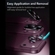OSŁONA NA APARAT ESR ARMORITE CAMERA PROTECTOR IPHONE 18 PRO / 18 PRO MAX DEEP BURGUNDY