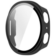 TECH-PROTECT DEFENSE 2-PACK SAMSUNG GALAXY WATCH 8 / 9 (44 MM) MATTE BLACK & CLEAR