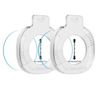 SZKŁO HARTOWANE TECH-PROTECT EASY SET+ 2-PACK SAMSUNG GALAXY WATCH 8 / 9 (44 MM) CLEAR