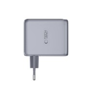 TECH-PROTECT POWERVISION NC100W-GAN 3-PORT NETWORK CHARGER PD 100W / QC3.0 DARK GREY