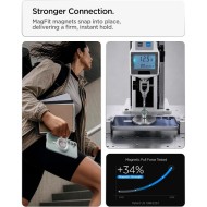 Удароустойчив кейс с MagSafe пръстен за Samsung Galaxy S26 FE от Spigen Ultra Hybrid Mag - Clear / White