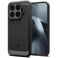 Удароустойчив кейс за Xiaomi 17T от Spigen Rugged Armor - Matte Black
