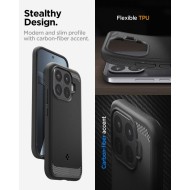 Удароустойчив кейс за Xiaomi 17T от Spigen Rugged Armor - Matte Black