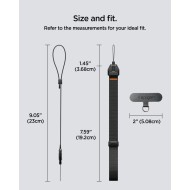 SPIGEN UNIVERSAL ADJUSTABLE LANYARD STRAP WRIST BLACK