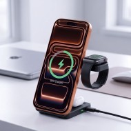 TECH-PROTECT A56 3IN1 MAGNETIC MAGSAFE WIRELESS CHARGER 25W QI2.2 BLACK