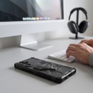 Удароустойчив калъф за Samsung Galaxy А17 / А18 (4G/5G)  от Tech-Protect Tacticstand Magsafe - Matte Black