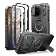 360 градусов калъф за iPhone 17 Pro Max / 18 Pro Max от Tech-Protect Kevlar Magsafe 2-SET - Black