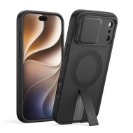 Удароустойчив кейс с MagSafe и капак на камерата за iPhone 17 Pro / 18 Pro от Tech Protect Kevlar Aura - Matte Black