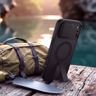 Удароустойчив кейс с MagSafe и капак на камерата за iPhone 17 Pro / 18 Pro от Tech Protect Kevlar Aura - Matte Black
