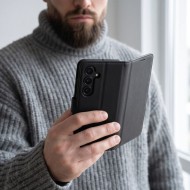 Кожен тефтер за Samsung Galaxy S26 FE от Tech-Protect Wallet - Black