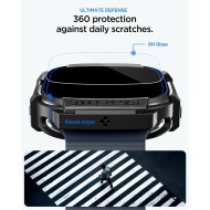 SPIGEN RUGGED ARMOR & TEMPERED GLASS APPLE WATCH ULTRA 1 / 2 / 3 / 4 (49 MM) MATTE BLACK