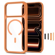 TECH-PROTECT MAGONE MAGSAFE CC + GLASS 2-PACK IPHONE 17 PRO MAX / 18 PRO MAX COSMIC ORANGE/CLEAR