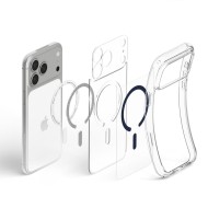 SPIGEN ULTRA HYBRID MAGSAFE IPHONE 17 PRO MAX / 18 PRO MAX CLEAR/DEEP BLUE