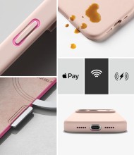RINGKE SILICONE MAGNETIC MAGSAFE IPHONE 18 PRO PINK SAND