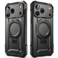 Удароустойчив кейс с MagSafe и стойка за Iphone 17 Pro / 18 Pro от Supcase UB Grip Mag - Black