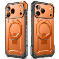 Удароустойчив кейс с MagSafe и стойка за Iphone 17 Pro Mаx / 18 Pro Max от Supcase UB Grip Mag - Coral