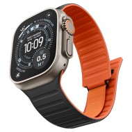 SPIGEN ATHLEX AIR M APPLE WATCH 8 / 9 / 10 / 11 / 12 / SE / ULTRA (44 / 45 / 46 / 49 MM) ACTIVE BLACK/ORANGE