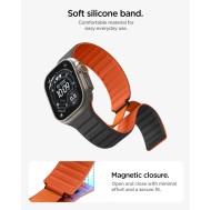 SPIGEN ATHLEX AIR M APPLE WATCH 8 / 9 / 10 / 11 / 12 / SE / ULTRA (44 / 45 / 46 / 49 MM) ACTIVE BLACK/ORANGE